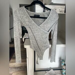 A&F long sleeve bodysuit